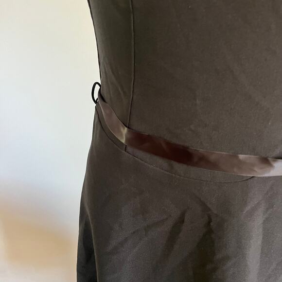 Vtg Y2K 2000s Strapless Black Belted Event Dress Sz S Whimsygoth Fairy Grunge - Picture 3 of 9